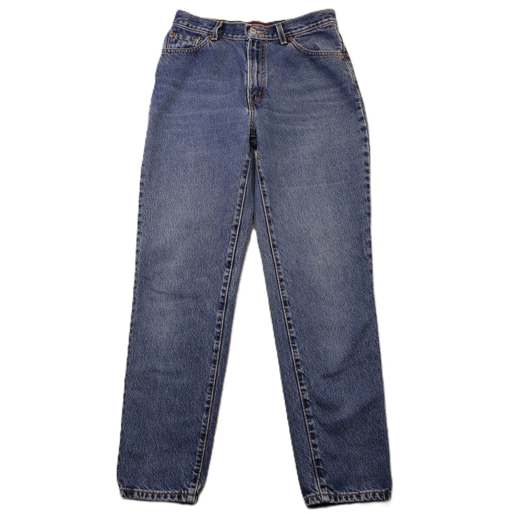 Levi's Womens 10 512 Classic Slim Jeans Blue Tapered Leg High Rise Denim